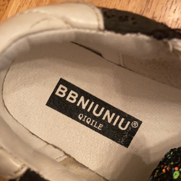 BBNIUNIU QIQILE BBNN Made in China glitter sneakers good condition size 28/190 - Picture 12 of 13
